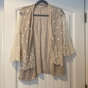 Maurices lace cardigan